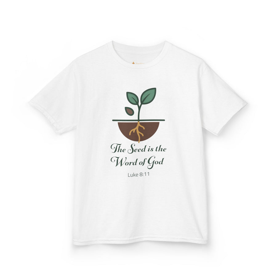 The Seed is the Word of God Kids Christian T-Shirt | Luke 8:11