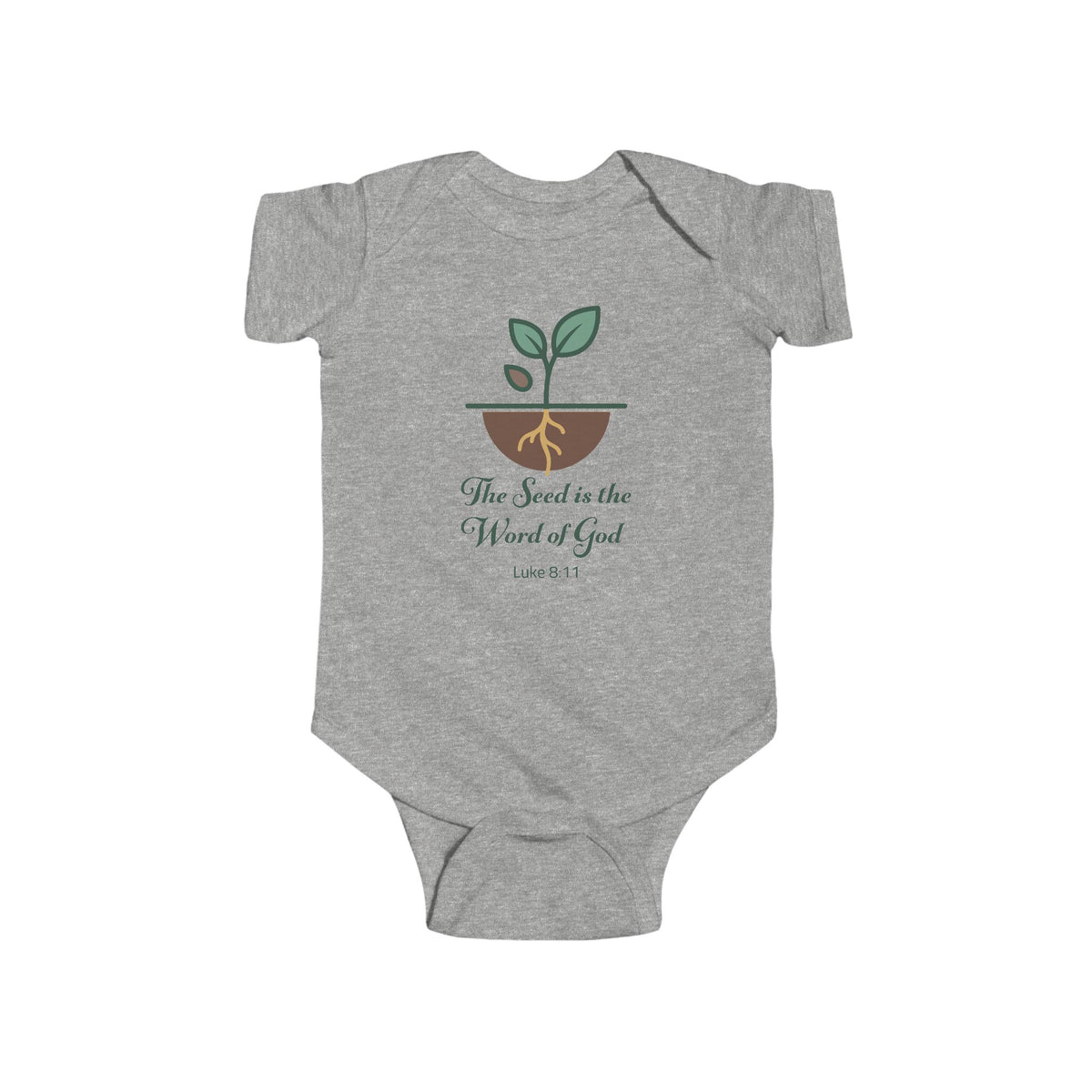 The Seed Is the Word of God Christian Baby Bodysuit | Luke 8:11