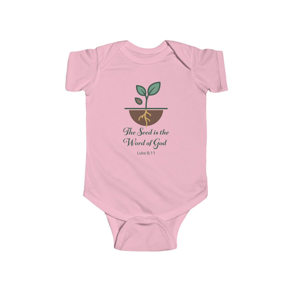 The Seed Is the Word of God Christian Baby Bodysuit | Luke 8:11